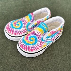 Toddler Classic Slip-On V TieDie Shoe - Size 4